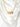 Tri-Color Gold Chain Necklace with Three Open Circle Accents roteirojewelry