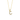 Personalized Cubic Zirconia Initial Necklace in 14K Gold with Adjustable Box Chain OC