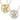 Personalized Initial Disc Necklace with Cubic Zirconia in 14K Gold with Adjustable Box Chain OC