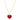 Heart Red Cornelia Paste Necklace roteirojewelry