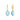 Drop Earrings with Pear-Shaped Blue Topaz Briolettes roteirojewelry