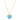 Heart Turquoise Paste Necklace roteirojewelry