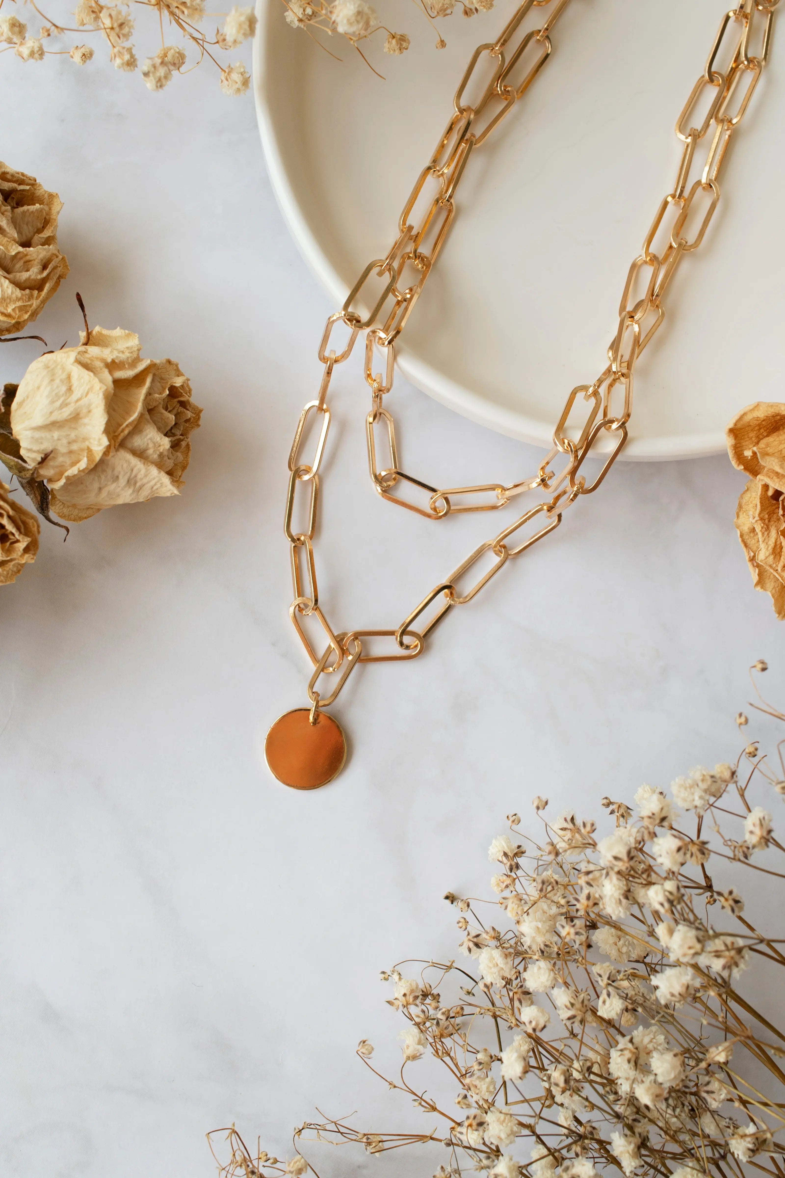 14k gold pendant and charms for chains