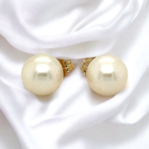 Freshwater Cultured White Pearl Stud Earrings (7.0 mm)