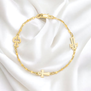 Symbolic Cross Bracelet