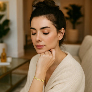 14k Yellow Gold Solid Figaro Bracelet (3.00 mm) RCJ