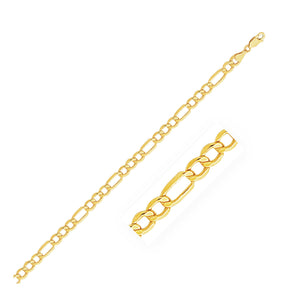 14k Yellow Gold Lite Figaro Chain (5.60 mm) RCJ