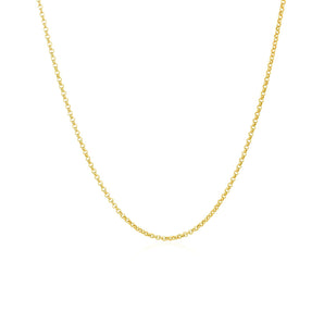 14k Yellow Gold Diamond Cut Rolo Chain (1.10 mm) RCJ
