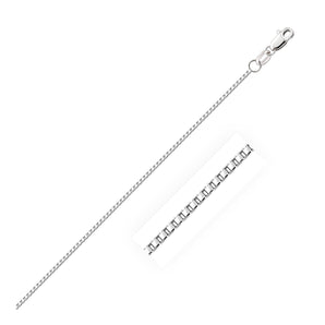 10k White Gold Octagonal Box Chain (1.20 mm) RCJ