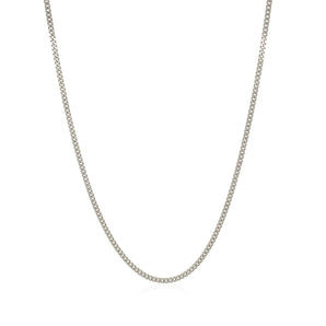 10k White Gold Gourmette Chain  (1.40 mm) RCJ