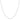 14k White Gold Thin Motif Round Omega Necklace RCJ