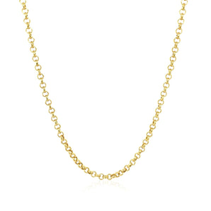 14k Yellow Gold Rolo Chain (2.5 mm) RCJ