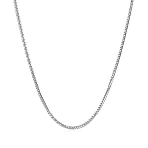 14k White Gold Franco Chain (1.20 mm) RCJ