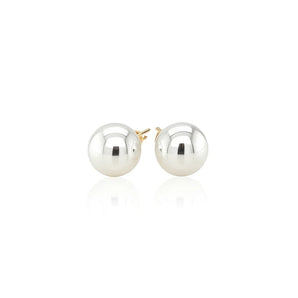14k Yellow Gold Freshwater Cultured White Pearl Stud Earrings (6mm) RCJ