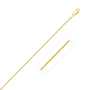 14k Yellow Gold Round Snake Chain (0.90 mm) RCJ