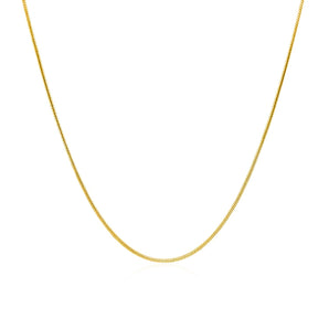 14k Yellow Gold Round Snake Chain (0.90 mm) RCJ