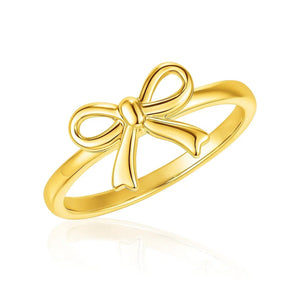 14k Yellow Gold Bow Ring RCJ