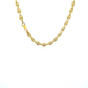 14k Yellow Gold Puffed Mariner Link Chain (4.70 mm) RCJ