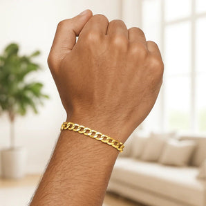 10k Yellow Gold Curb Bracelet (5.70 mm) RCJ