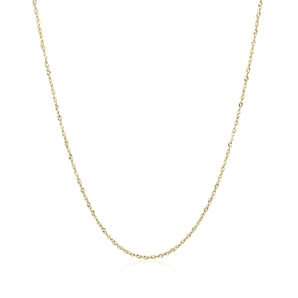 14k Yellow Gold Singapore Chain 0.81 mm RCJ
