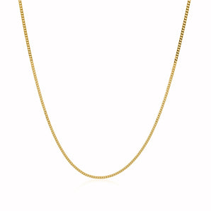 14k Yellow Gold Gourette Chain 1.0mm (1.00 mm) RCJ
