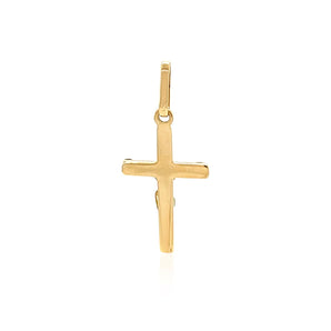 14k Two Tone Gold Crucifix Motif Pendant RCJ