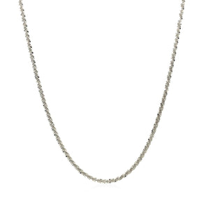 14k White Gold Sparkle Chain  (1.50 mm) RCJ