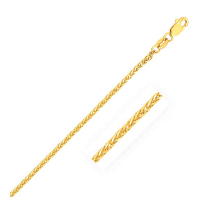 14k Yellow Gold Square Wheat Chain (1.80 mm) RCJ