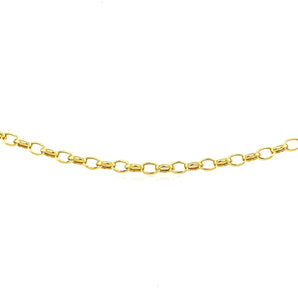 14k Yellow Gold Oval Rolo Bracelet  (3.20 mm) RCJ
