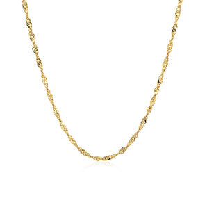 14k Yellow Gold Singapore Chain (1.80 mm) RCJ