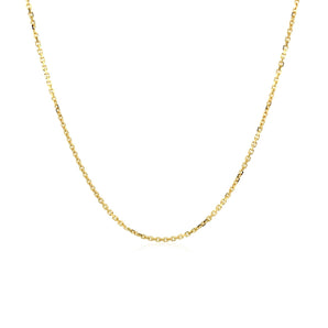 10k Yellow Gold Adjustable Cable Chain (1.10 mm) RCJ