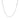 14k White Gold Gourmette Chain 1.0mm (1.00 mm) RCJ