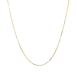 10k Yellow Gold Classic Box Chain (0.60 mm) RCJ