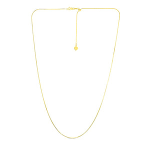 14k Yellow Gold Adjustable Snake Chain (0.80 mm) RCJ