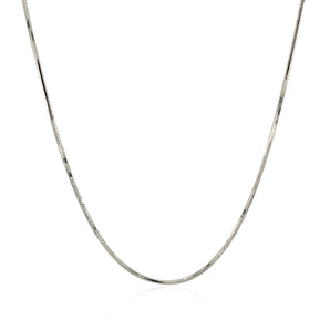 14k White Gold Adjustable Snake Chain (0.80 mm) RCJ