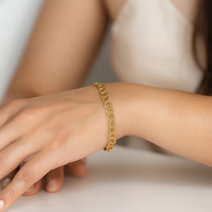 14k Yellow Gold Lite Charm Bracelet (4.00 mm) RCJ