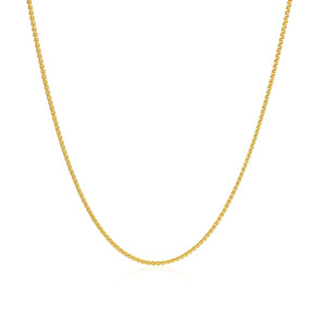 10k Yellow Gold Wheat Chain 1.0mm (1.00 mm) RCJ