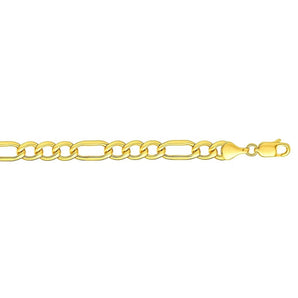 14k Yellow Gold Lite Figaro Bracelet (6.60 mm) RCJ
