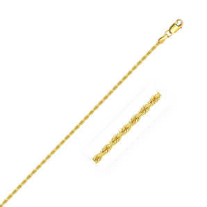 14k Yellow Gold Solid Rope Chain (1.80 mm) RCJ