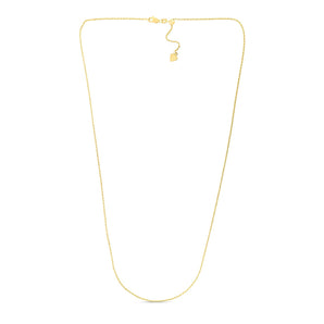 14k Yellow Gold Adjustable Rope Chain (0.95 mm) RCJ