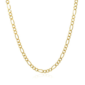 10k Yellow Gold Solid Figaro Chain (2.60 mm) RCJ