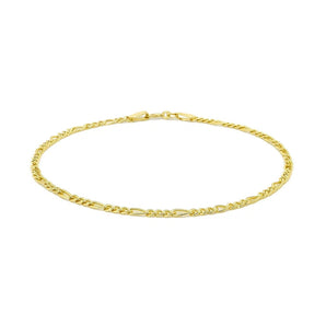 14k Yellow Gold Figaro Bracelet (1.90 mm) RCJ