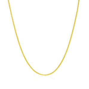 14k Yellow Gold Classic Box Chain (0.75 mm) RCJ