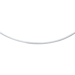 14k White Gold Classic Omega Style Chain (2.00 mm) RCJ