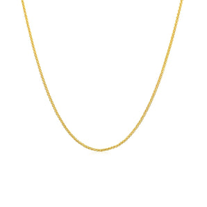 14k Yellow Gold Round Wheat Chain (1.00 mm) RCJ