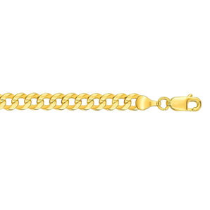 14k Yellow Gold Solid Curb Bracelet (4.70 mm) RCJ
