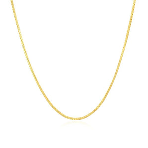 14k Yellow Gold Classic Box Chain (0.85 mm) RCJ