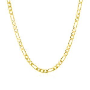 14k Yellow Gold Solid Figaro Chain (3.00 mm) RCJ
