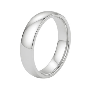14k White Gold Comfort Fit Wedding Band(5.00 mm) RCJ