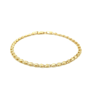 14k Yellow Gold Heart Bracelet (3.00 mm) RCJ
